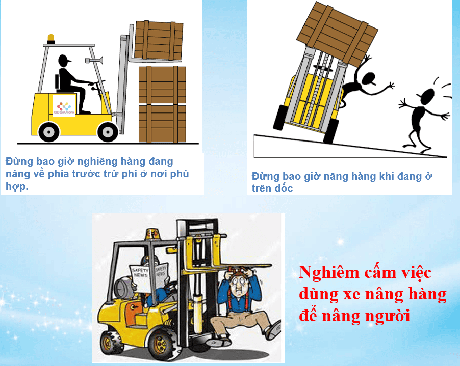 Cách vận hành xe nâng theo tiêu chuẩn ISO